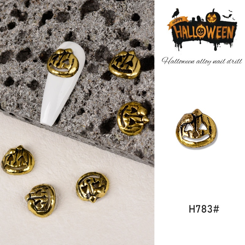 Set 60 Phụ Kiện Trang Trí Móng Tay Nghệ Thuật Họa Tiết Halloween Charms