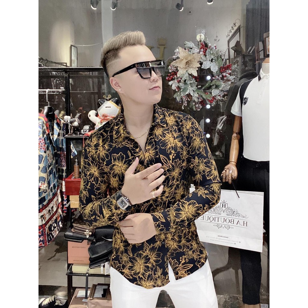 [Mã FAMAYMA2 giảm 10K đơn 50K] Áo sơ mi nam vải thun lạnh phong cách dạo phố trẻ trung