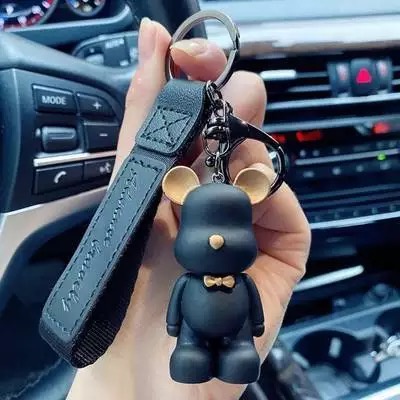 Móc khóa gấu chó thỏ hoạt hình dễ thương phụ kiện túi xách xe ô tô thời trang Hàn Quốc