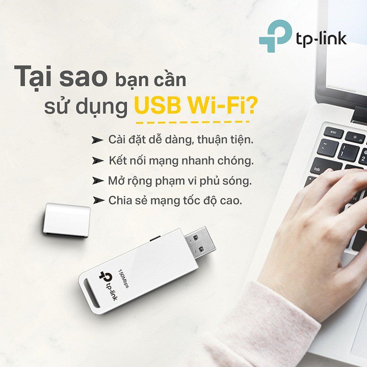 Bộ Thu Sóng Không Dây USB Wifi TPLINK TL-WN727N- Hàng Chính Hãng | BigBuy360 - bigbuy360.vn