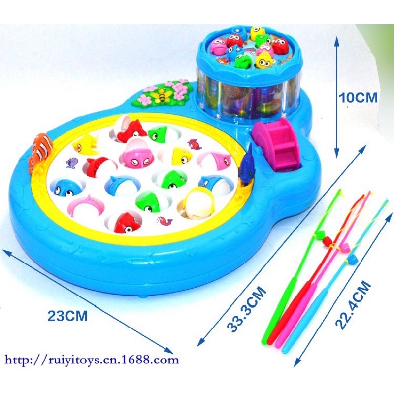 Đồ chơi câu cá 2 tầng cho bé, có âm thanh