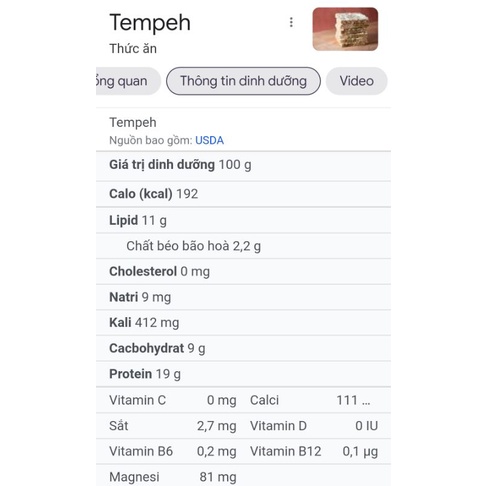 Tempeh đậu gà/đậu nành 200g Homefood