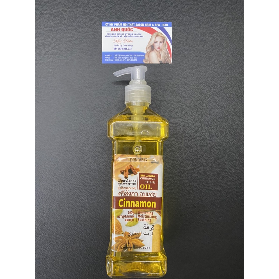 tinh dầu massage body quế hồi