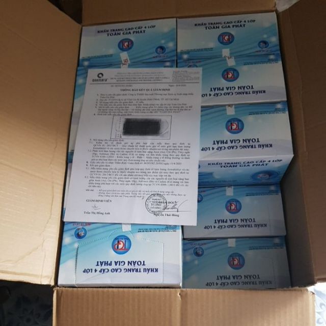 ( hộp 50 cái) khẩu trang y tế 4 lớp hàng có sẵn