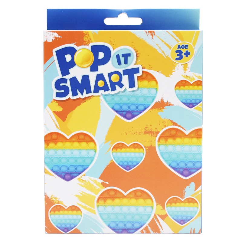 Đồ Chơi Pop It Smart Hình Trái Tim HRT/POP01/RNB - Màu Cầu Vồng