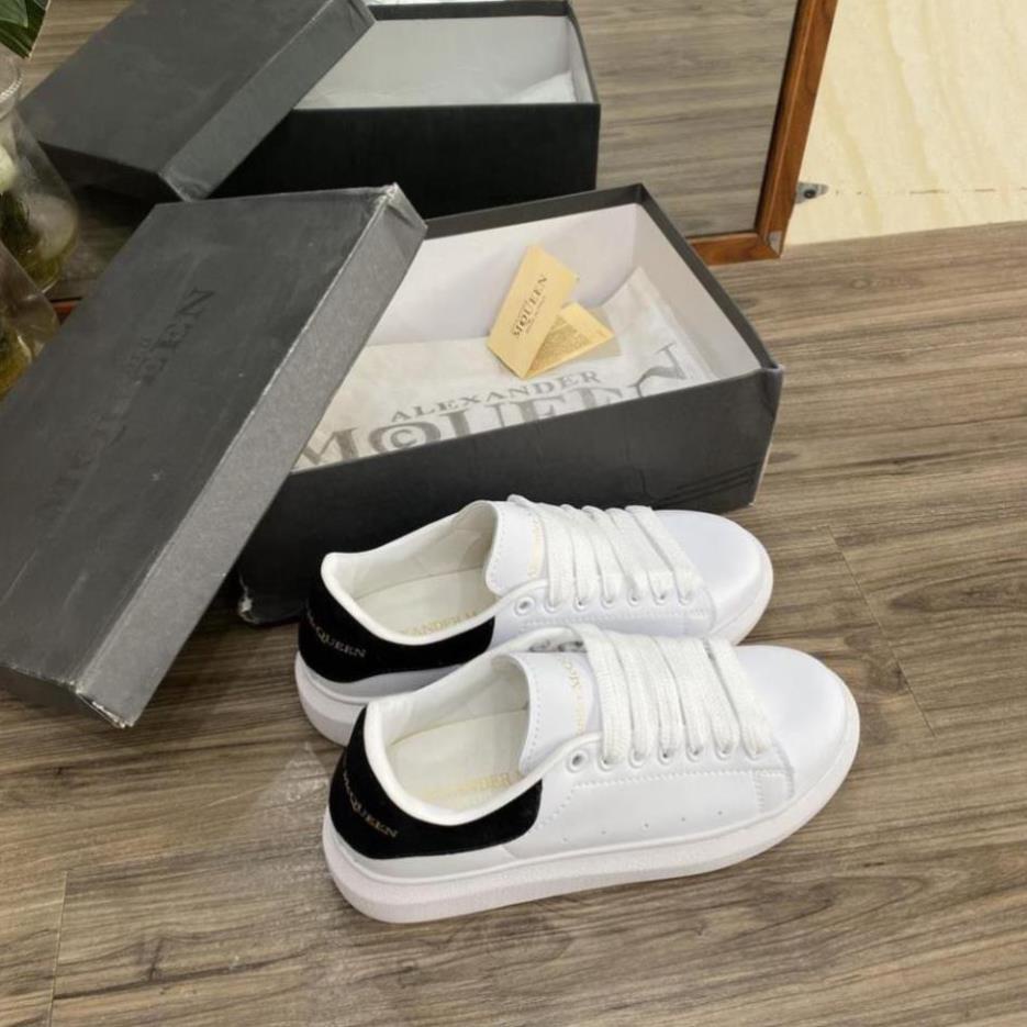 Giày 𝐀𝐥𝐞𝐱𝐚𝐧𝐝𝐞𝐫 𝐌𝐜𝐪𝐮𝐞𝐞𝐧  Giày thể thao trắng  MCQ gót đen nam nữ hàng cao cấp fuill boxbill | BigBuy360 - bigbuy360.vn