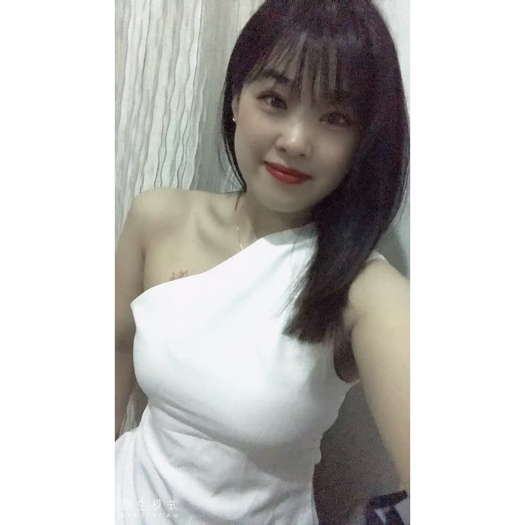 Áo kiểu lệch vai sang chảnh form siêu đẹp