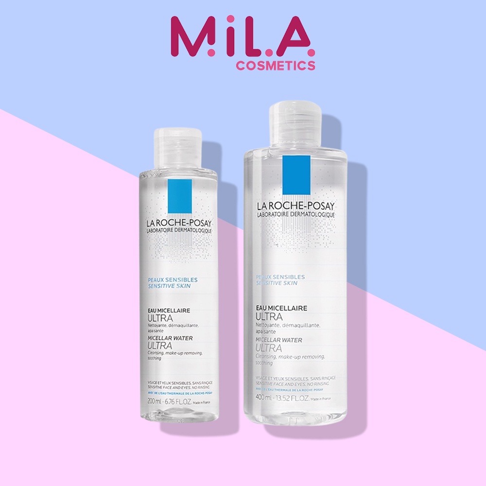 Nước Làm Sạch Sâu Và Tẩy Trang Cho Da Nhạy Cảm La Roche-Posay Micellar Water Ultra Sensitive Skin 200ml - 400ml