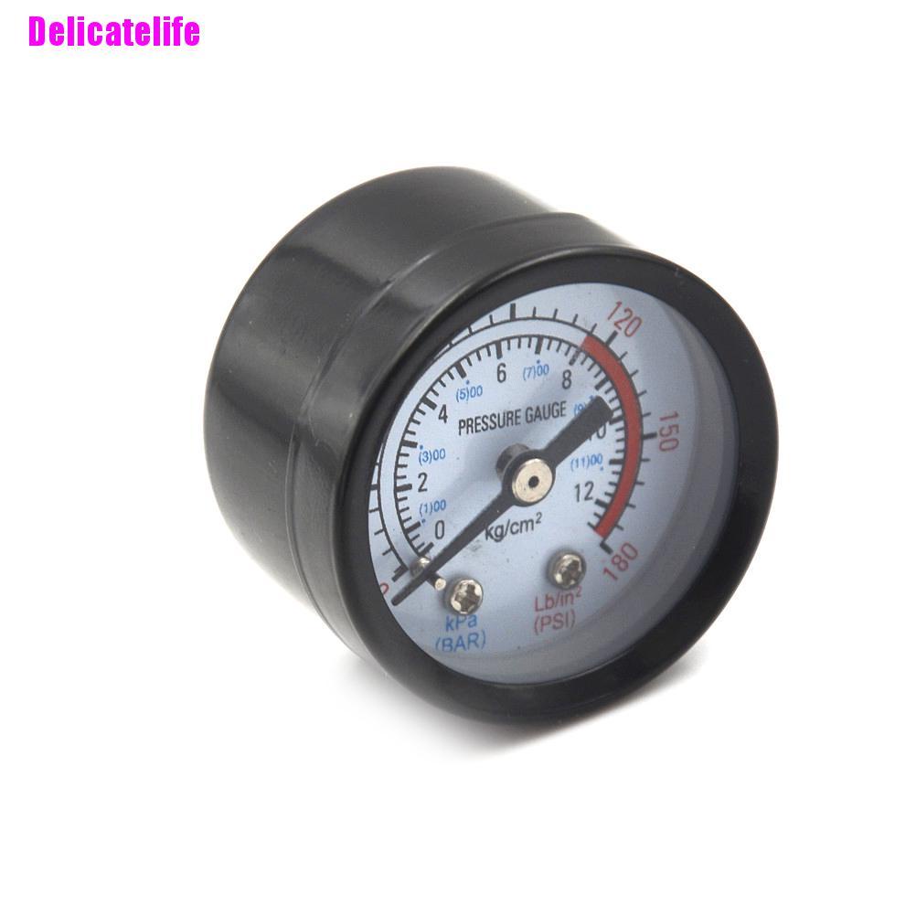 Đồng hồ đo áp suất không khí 10mm 0-12BAR 0-180PSI