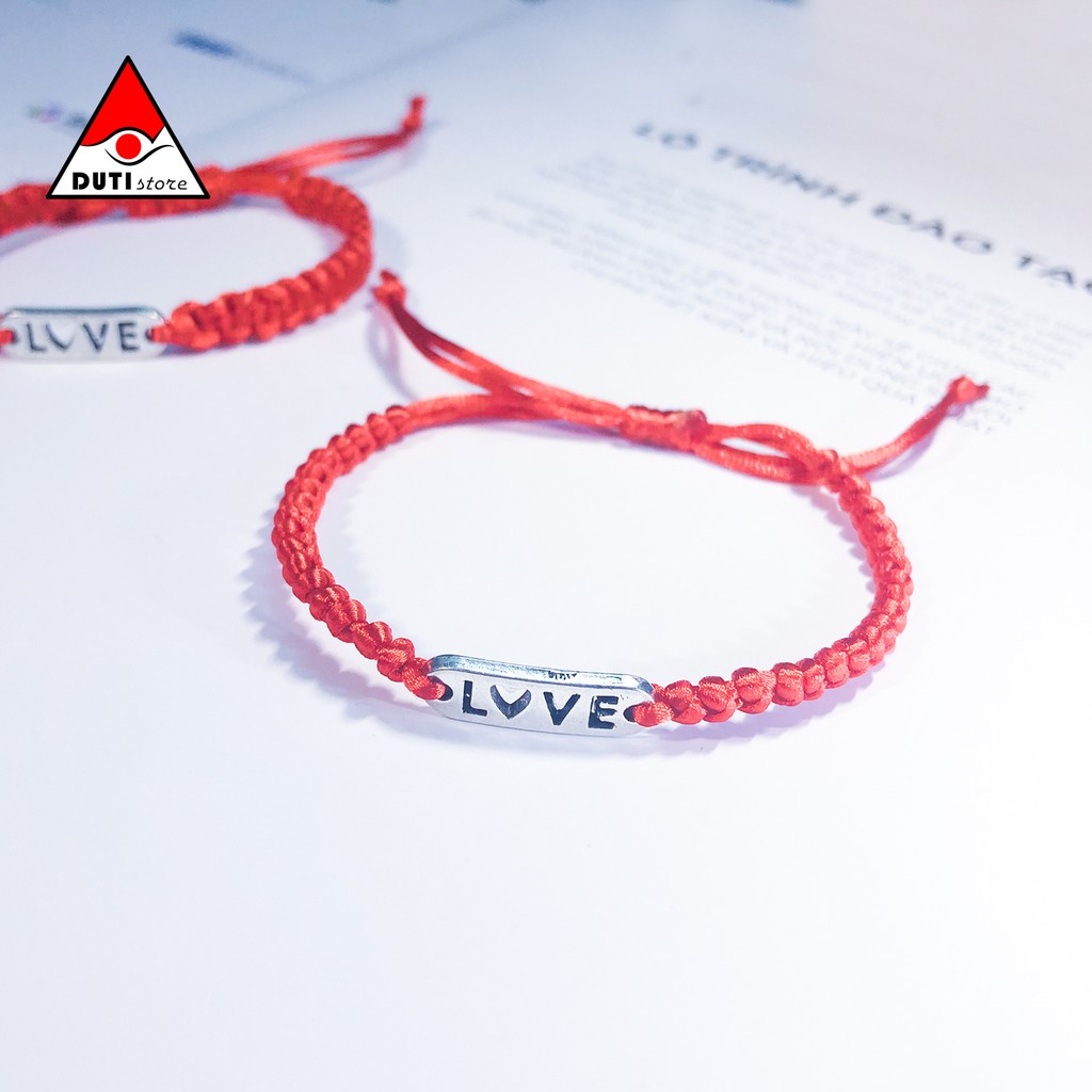 Vòng tay cặp đôi Love tim DutiOS VLT001 kiểu rút