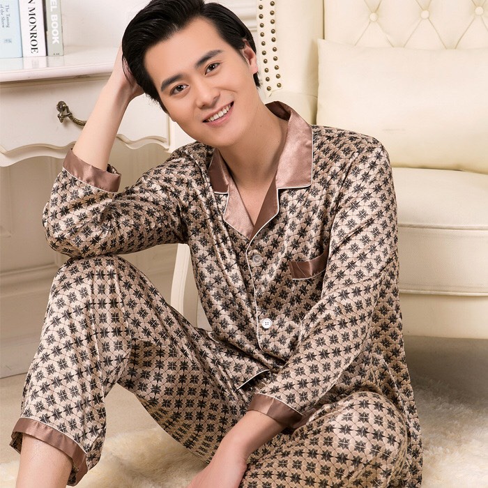 Đồ bộ nam mặc nhà tối màu cho mọi lứa tuổi - Bộ pyjama trung niên cho bố