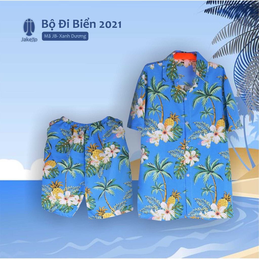 Bộ Đồ Mặc Nhà, Đi Biển, Chất Kate Mát Mẻ, Cho Nhóm, Cặp Đôi, Teambuilding bãi biển - Du Lịch
