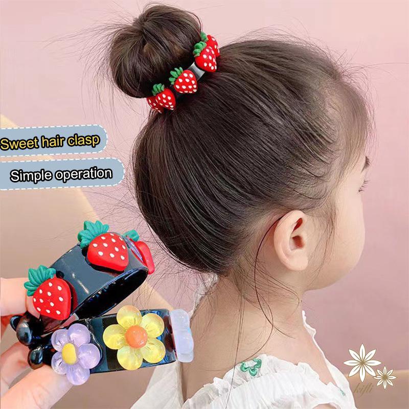 【kifli】Kẹp Tóc Hình Hoạt Hình Xinh Xắn Cho Bé Gái