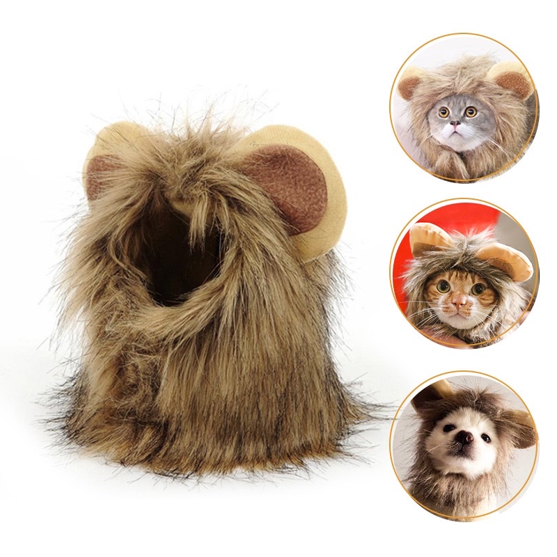 Mũ Cosplay sư tử cho chó mèo