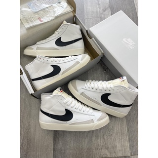 Giày Sneaker Nike Blazer Mid 77 Vintage White Black Cao Cổ Kiểu Dáng Thể Thao Phối Màu  Đen Trắng Cao Cấp Full Bill Box