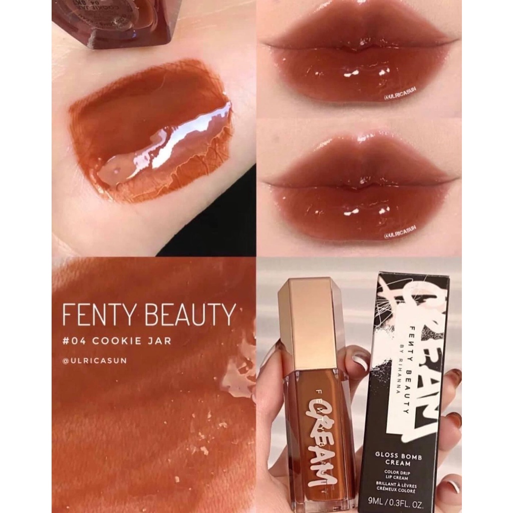 Son bóng Fenty Beauty Color Drip Lip Cream 9ml màu Cookie Jar