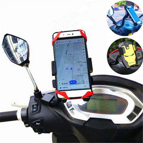 Giá đỡ định vị điện thoại xe máy xe điện ắc quy ô tô gương chiếu hậu giá đỡ điện thoại di động định vị xe đạp leo núi