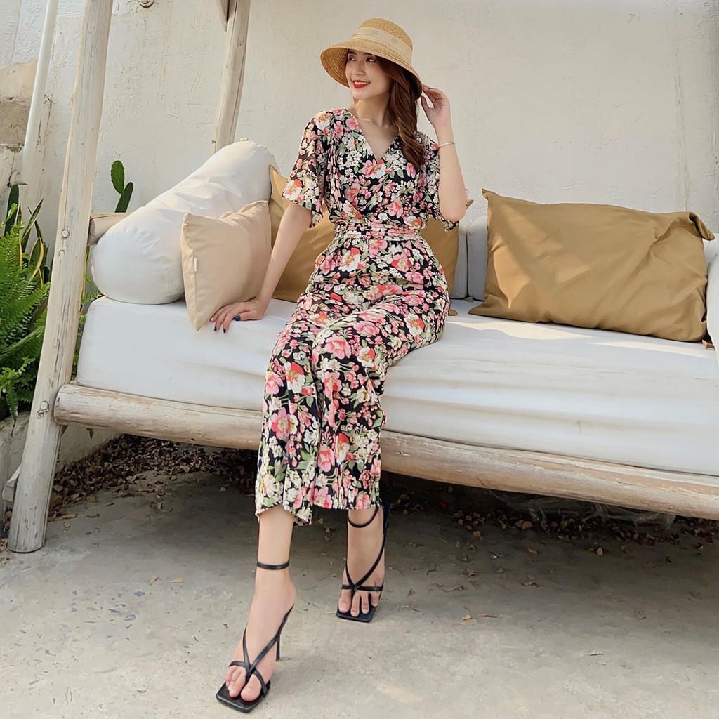 Jumpsuit hoa cho ngày Tết⭐️𝑭𝑹𝑬𝑬𝑺𝑯𝑰𝑷⭐️Jum cánh dơi, mặc siêu tôn dáng | BigBuy360 - bigbuy360.vn