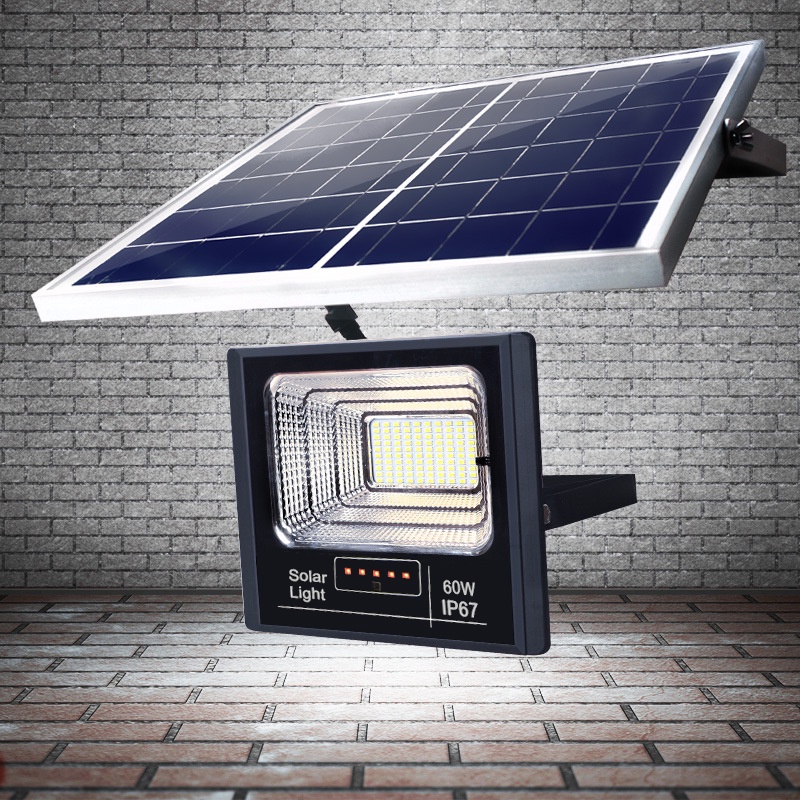 Đèn năng lượng mặt trời 60w 100w 200w 300w điều khiển hồng ngoại - Sạc đa năng, chống nước giá rẻ