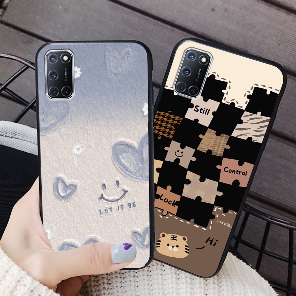 Ốp lưng Oppo A52 / A92 in hình cao cấp mẫu kẻ caro,mikenbe@r siêu hot