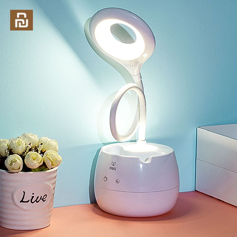 Đèn LED Mini Sạc USB Để Bàn/Cạnh Giường/Cạnh Giường/Phòng Ngủ Có Giá Đỡ