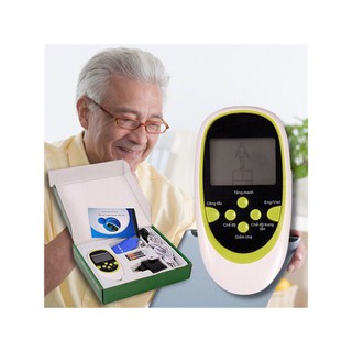Nhập - homenew08 - giảm 12%] _ máy massage xung điện trị liệu 8 miếng dán health herald