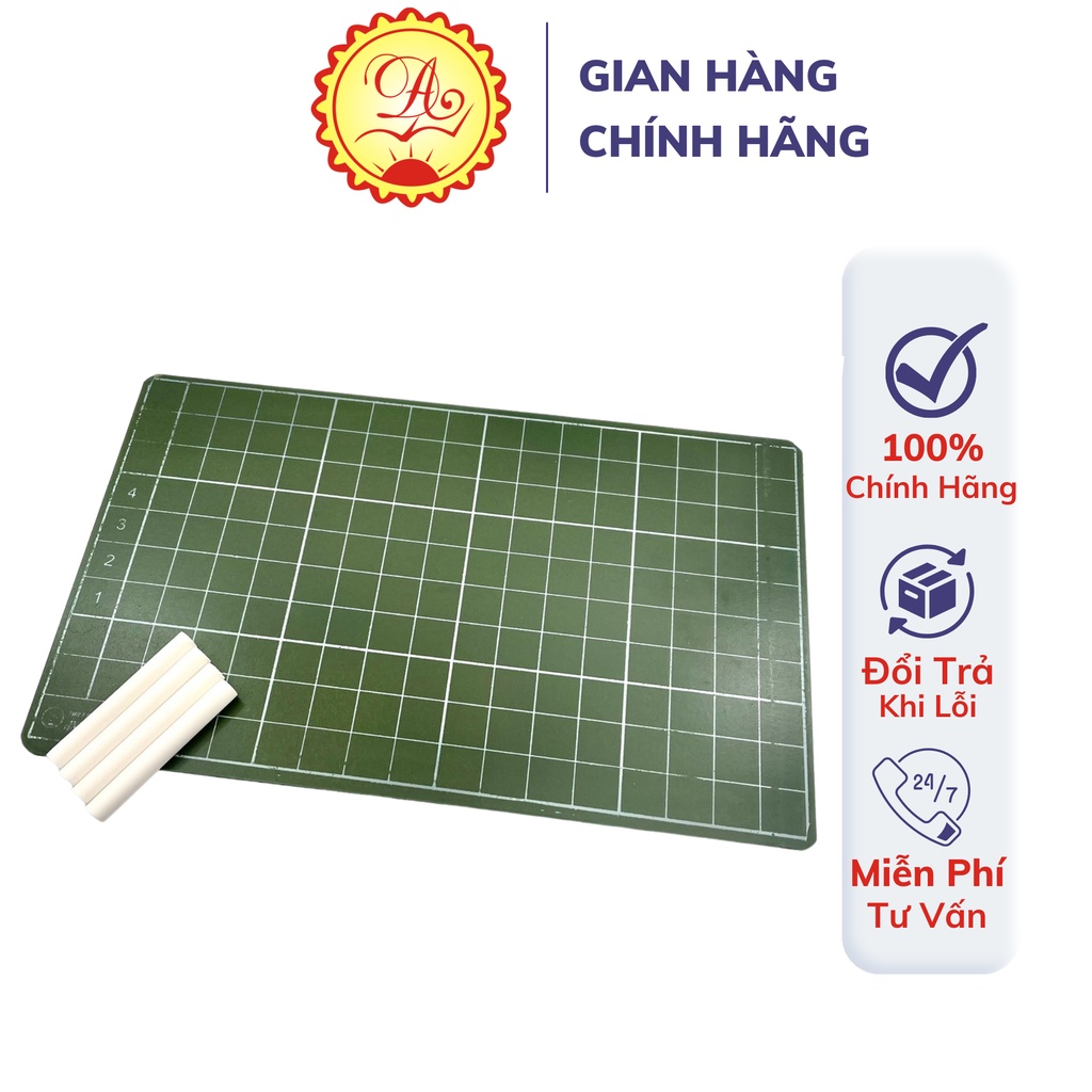 Bảng gỗ học sinh Ánh Dương chống lóa, mỏi mắt 2 mặt kẻ ô li tiện dụng