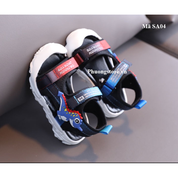 Giày sandal cho bé trai từ 0-3 tuổi họa tiết khủng long SA04