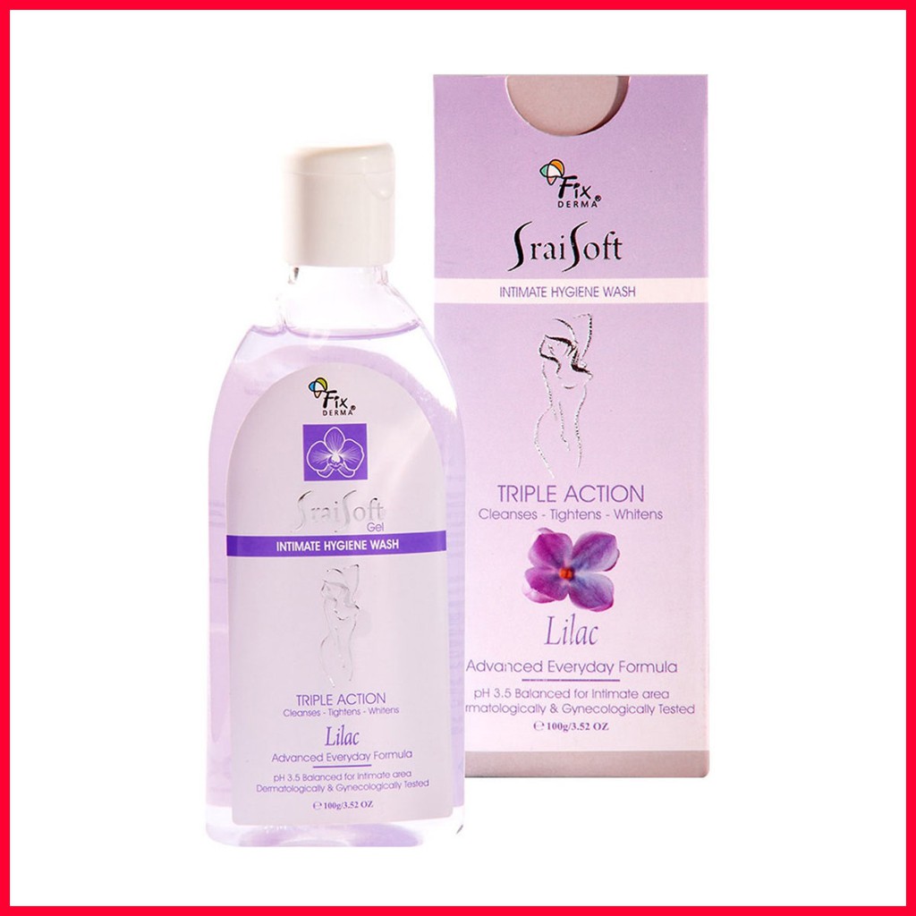 Gel Vệ Sinh Hương Tử Đinh Hương Fixderma Srai Soft Gel – Lilac: Giúp làm sạch, khử mùi hôi