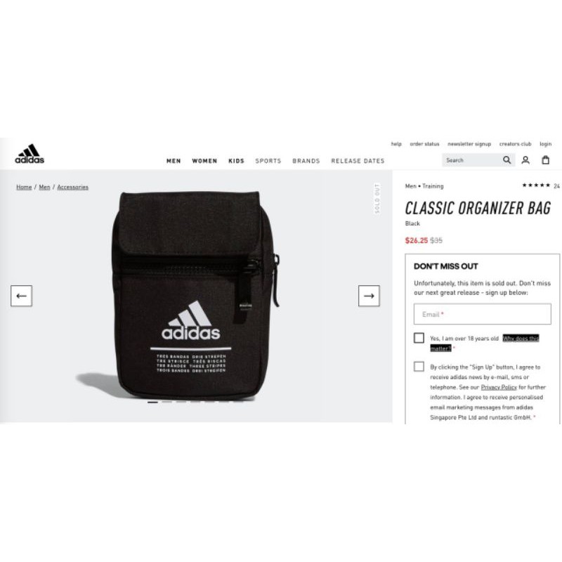 Túi đeo chéo mini adidas nam nữ