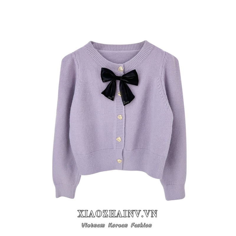 Áo khoác cardigan dệt kim Xiaozhainv phong cách Hàn Quốc xinh xắn thời trang cho nữ