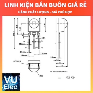 Mắt Thu Hồng Ngoại 38Khz J338 (Chân Cong)