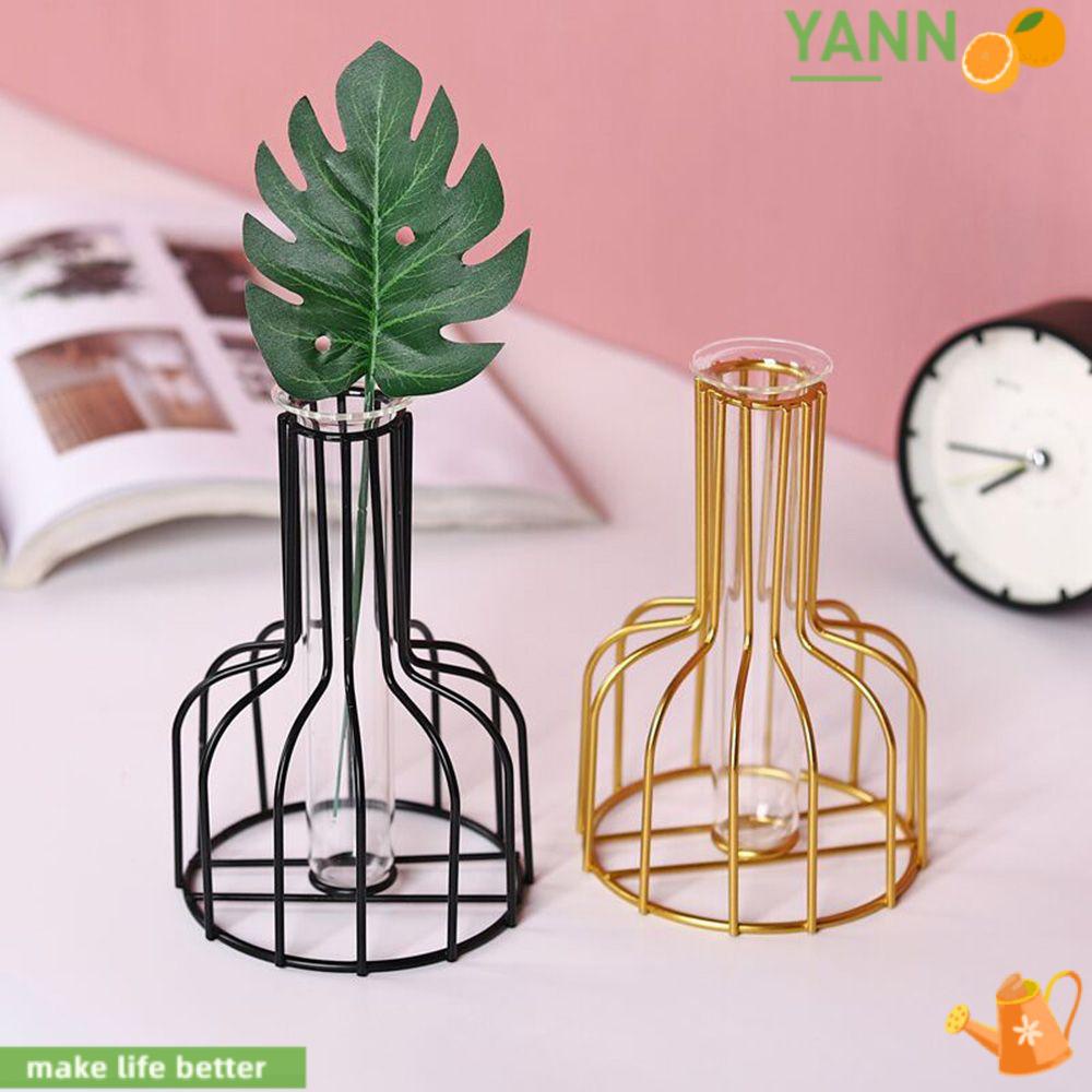 Bình Hoa Để Bàn Bằng Sắt Nghệ Thuật 1 #|Chậu Hoa Thủy Tinh Bình Hoa