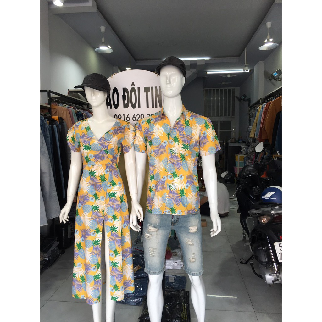 Áo  đôi Chất Liệu Cao Cấp Mềm Mịn Không Nhăn Mẫu Mới