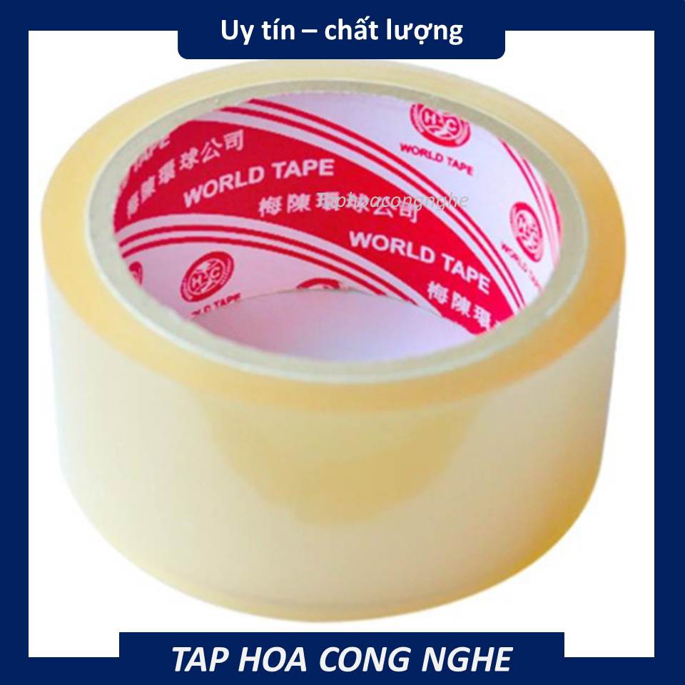 Băng keo trong siêu dính,đóng hàng dán thùng 5F-100 yard