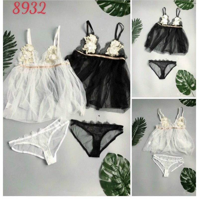 Mới 8/3 Váy voan ren 3D ngực kèm chip | BigBuy360 - bigbuy360.vn