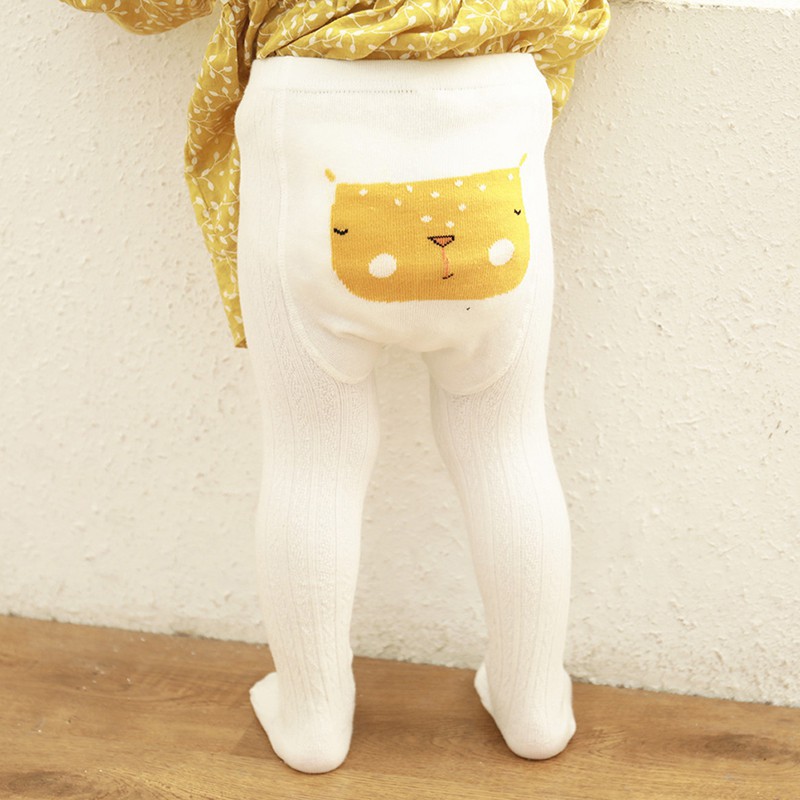 ♕ babyme ღ Baby Girls Leggings Cute Stretchy Cartoon Print Pants