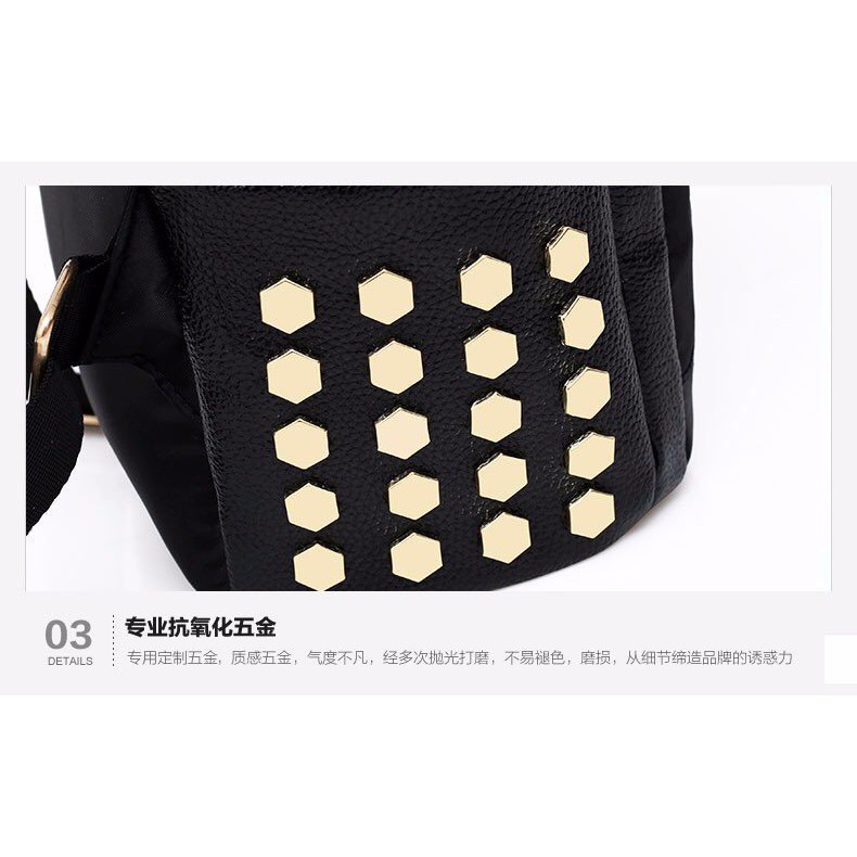 Balo thời trang nữ phong cách Hàn Quốc chống nước(Tặng kèm móc khóa và gấu)