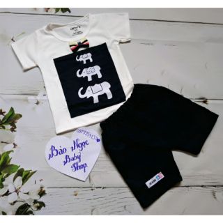 Bộ voi xanh than cho bé trai