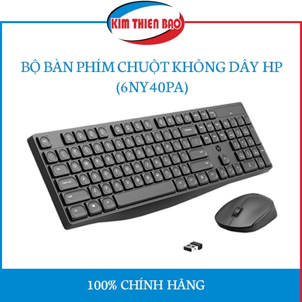 Bộ bàn phím chuột không dây HP CS10 (6NY40PA) (Chính hãng)