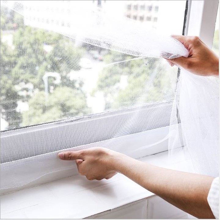 Rèm chống muỗi và côn trùng che cửa sổ cho gia đình, lưới chống muỗi tiện dụng TT- HOME