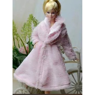 set ao khoác lông cho búp bê