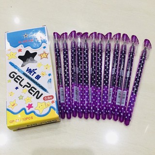 1 Hộp 12 Bút Nước GSTAR .GP01 Mực Tím(Hàng Chính Hãng)