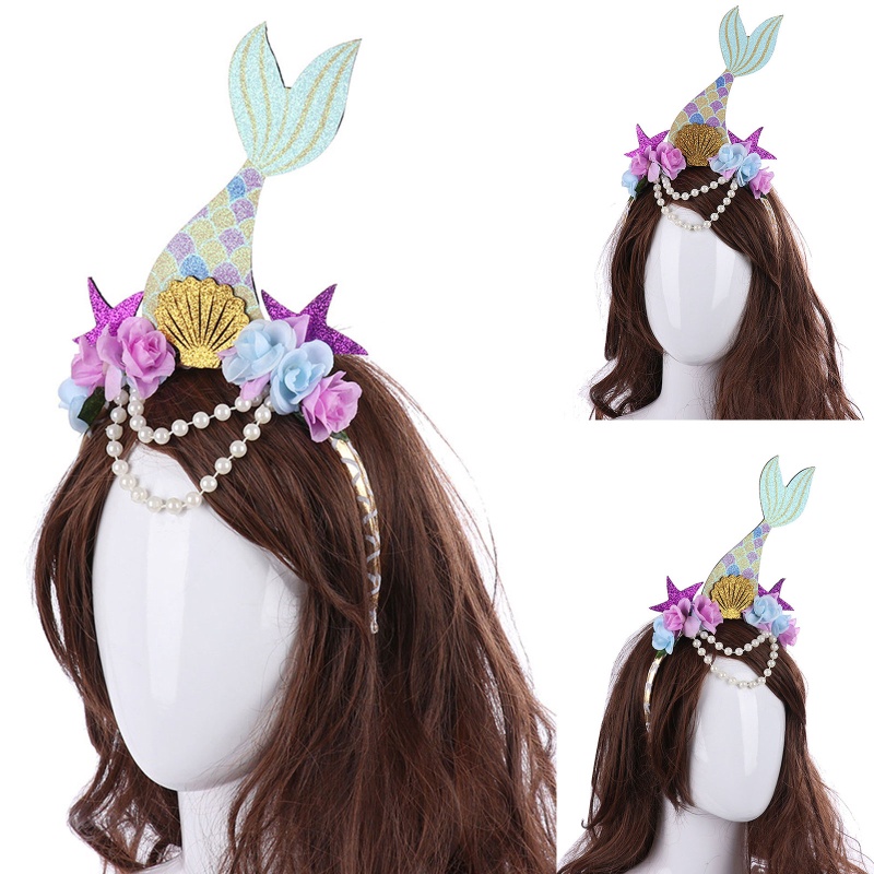 Cài Tóc Hình Đuôi Nàng Tiên Cá Lấp Lánh Thời Trang Tiệc Giáng Sinh / Halloween