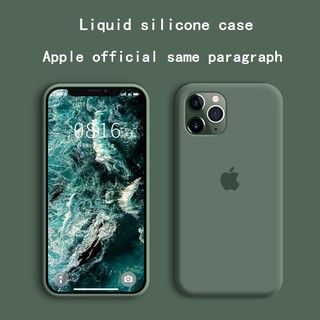 Ốp Điện Thoại Silicon Màu Xanh Lá Và Xanh Dương Cho Iphone 11 Pro Xs Max Xr X 8 7 6s 6 Plus