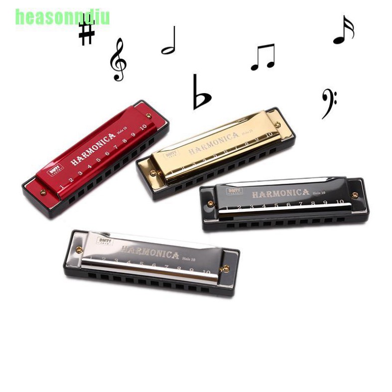 Kèn Harmonica 10 Lỗ Chuyên Dụng Cho Người Mới Bắt Đầu