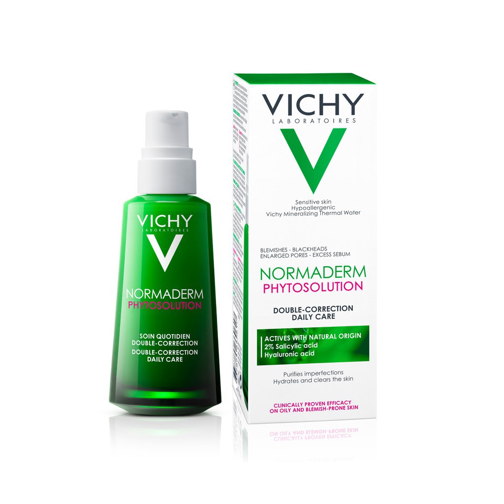 Kem dưỡng ẩm cho da mụn và khuyết điểm Vichy Normaderm Phytosolution Double-Correction 50ml