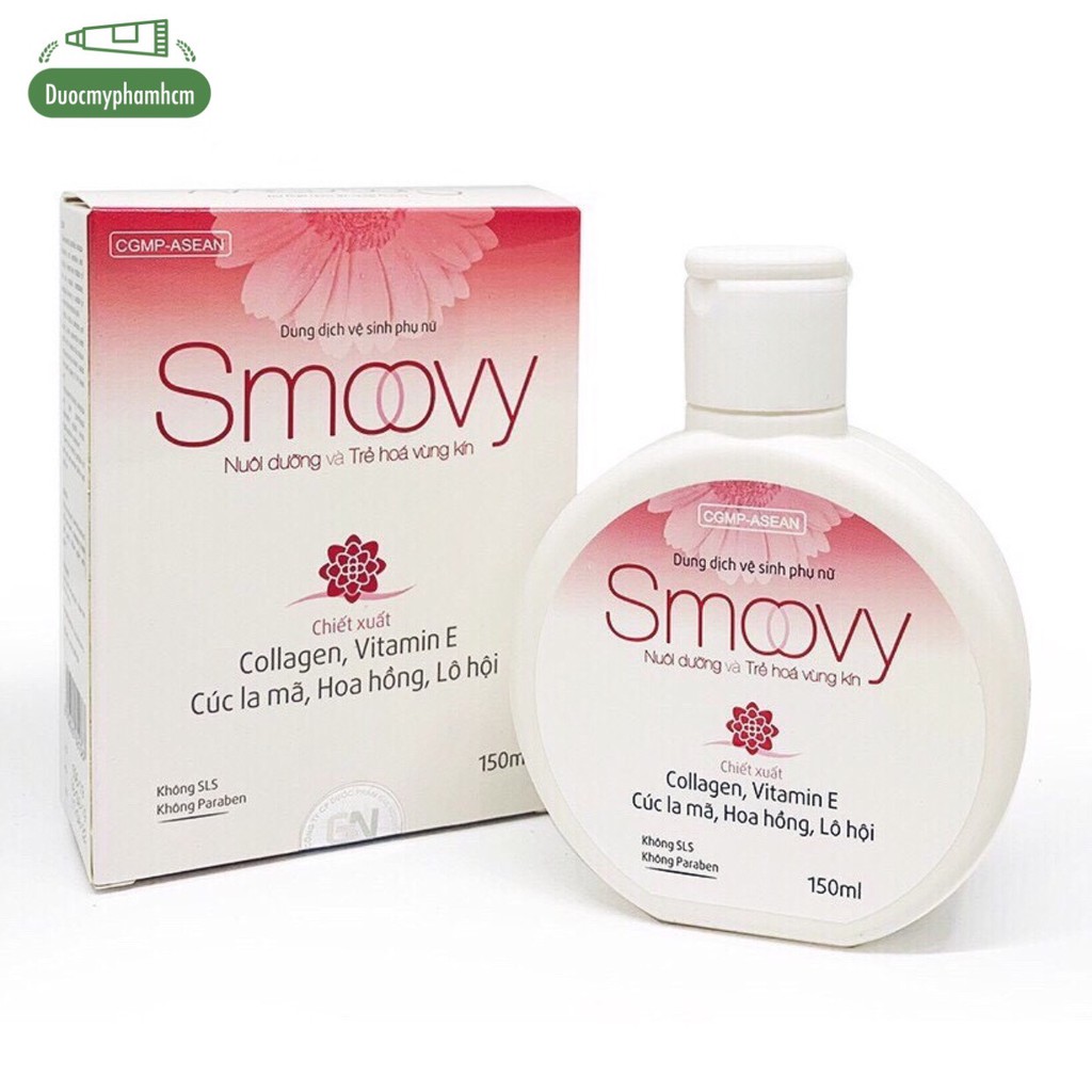 Dung Dịch Vệ Sinh Phụ Nữ Trẻ Hoá Vùng Kín Smoovy (150ml)