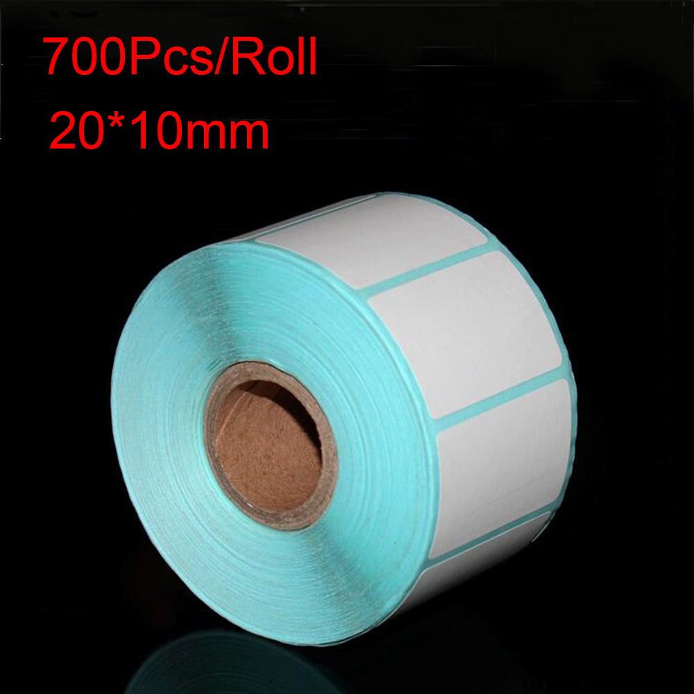 Cuộn 700 nhãn dán giấy trống in nhiệt dính tiện lợi để làm giá cho siêu thị không thấm nước tiện lợi