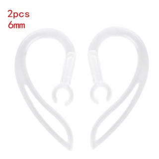 6mm Bluetooth-compatible Earphones  Soft Silicone Ear Hook  Clip